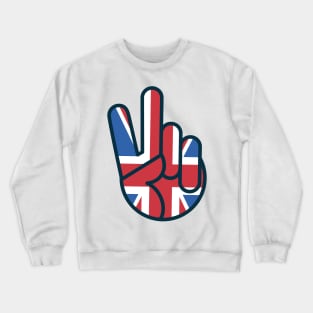 OldSalt UK Flag Peace Sign Crewneck Sweatshirt